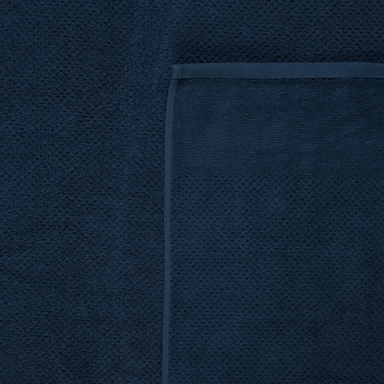 Полотенце банное фактурное Essential 90X150 CM тёмно-синего цвета 2