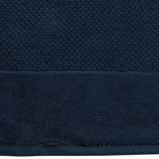 Полотенце банное фактурное Essential 90X150 CM тёмно-синего цвета 7