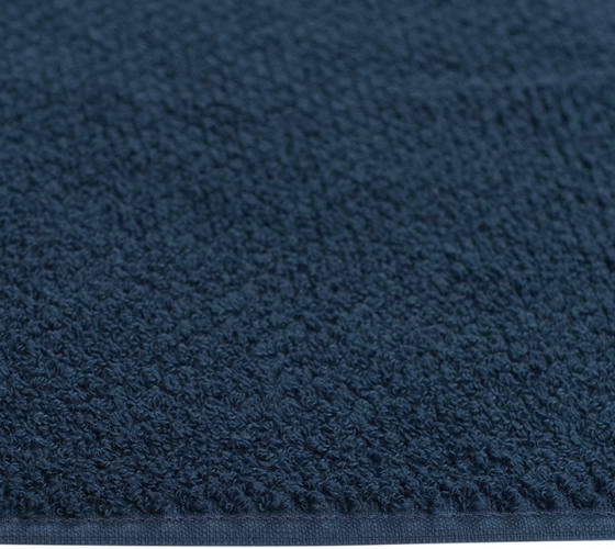 Полотенце банное фактурное Essential 90X150 CM тёмно-синего цвета 9