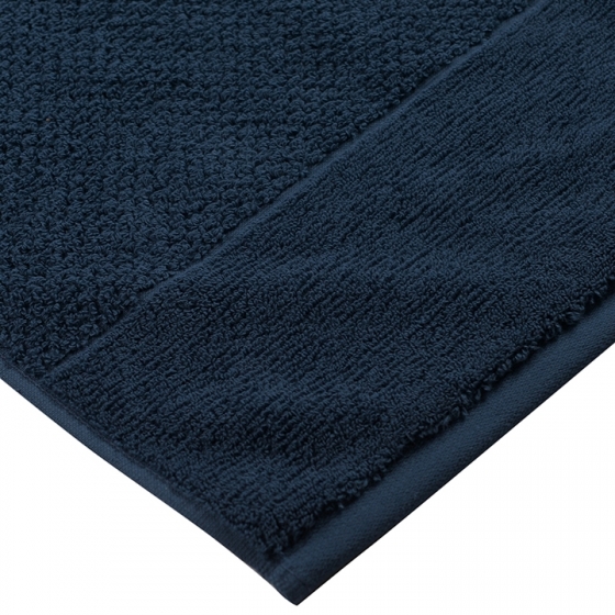 Полотенце банное фактурное Essential 90X150 CM тёмно-синего цвета 8