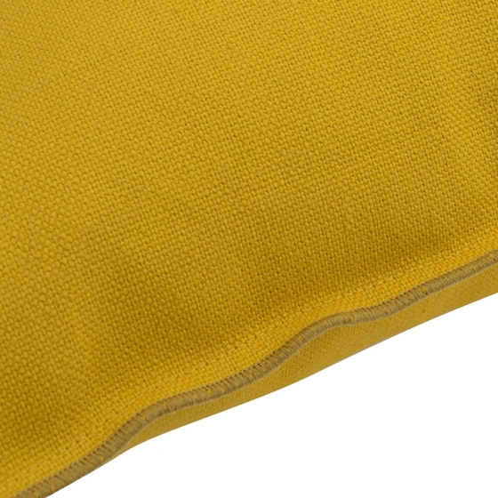 Чехол на подушку из фактурного хлопка Essential 45X45 CM горчичного цвета 4