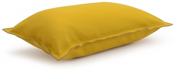 Чехол на подушку из фактурного хлопка Essential 50X30 CM горчичного цвета 2