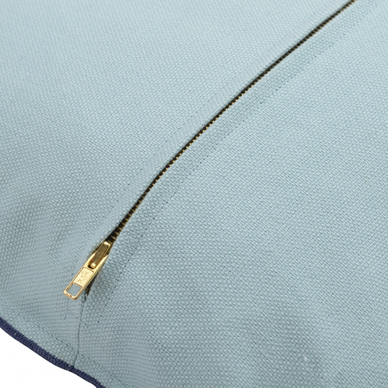 Чехол на подушку из фактурного хлопка Essential 45X45 CM голубого цвета 4