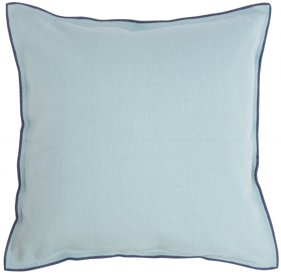 Чехол на подушку из фактурного хлопка Essential 45X45 CM голубого цвета 1
