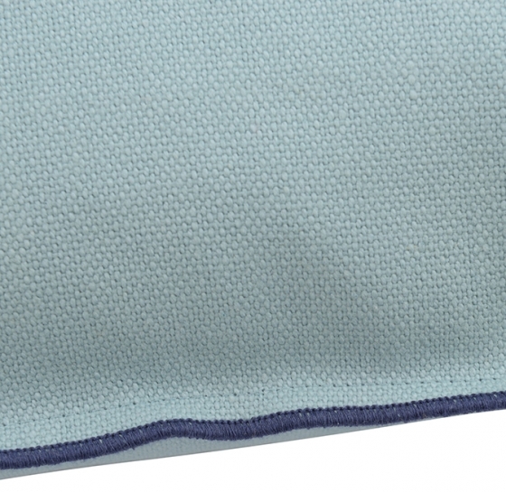 Чехол на подушку из фактурного хлопка Essential 45X45 CM голубого цвета 3