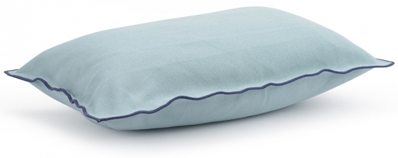Чехол на подушку из фактурного хлопка Essential 50X30 CM голубого цвета 2