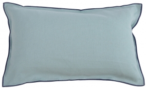 Чехол на подушку из фактурного хлопка Essential 50X30 CM голубого цвета