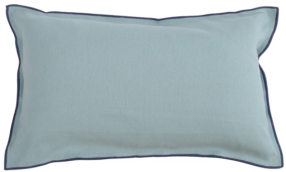 Чехол на подушку из фактурного хлопка Essential 50X30 CM голубого цвета 1