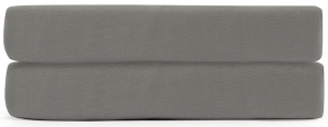 Сатиновая простыня на резинке из египетского хлопка Essential 160X200X28 CM серого цвета