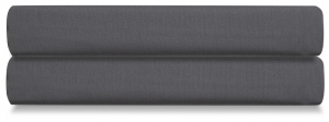 Простыня на резинке из сатина Wild 160X200 CM тёмно-серого цвета