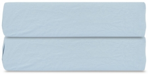 Простыня на резинке из органического стираного хлопка Essential 160X200X35 CM небесно-голубого цвета