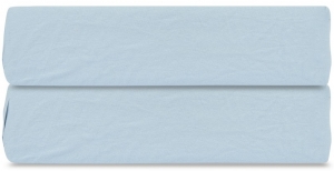 Простыня на резинке из органического стираного хлопка Essential 180X200X35 CM небесно-голубого цвета