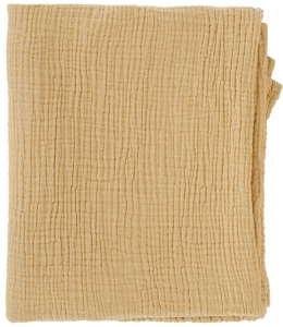 Одеяло из жатого хлопка Essential 90X120 CM горчичного цвета