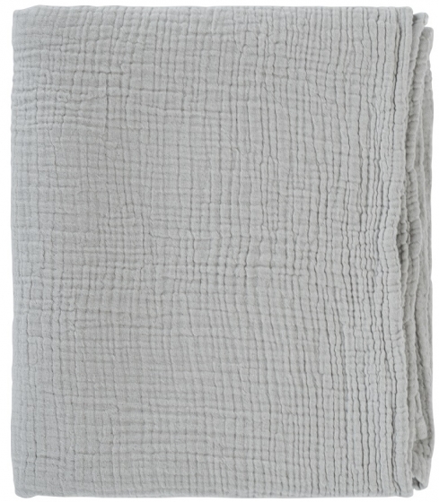 Одеяло из жатого хлопка Essential 90X120 CM серого цвета 1