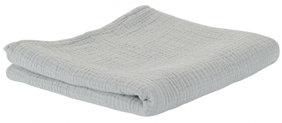 Одеяло из жатого хлопка Essential 90X120 CM серого цвета 3