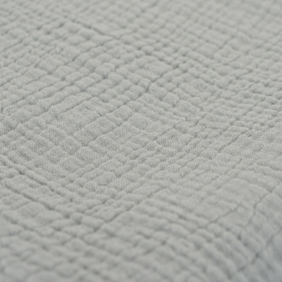 Одеяло из жатого хлопка Essential 90X120 CM серого цвета 5