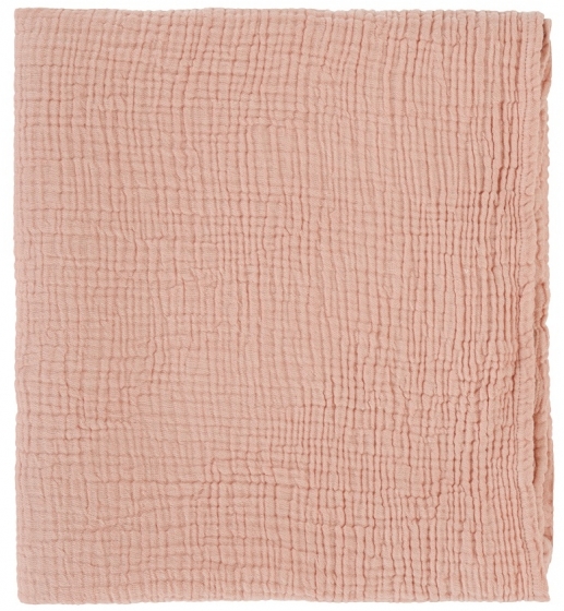 Одеяло из жатого хлопка Essential 90X120 CM цвета пыльной розы 1