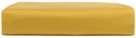 Простыня овальная на резинке из сатина Essential 75X125X20 CM горчичного цвета 1