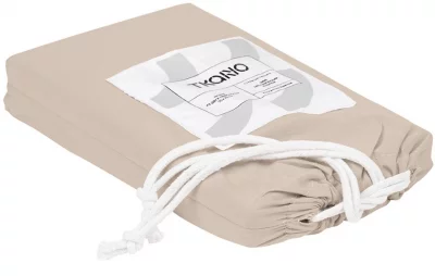 Набор наволочек из органического стираного хлопка Essential 70X70 / 70X70 CM бежевого цвета 3