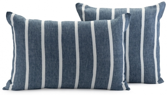 Чехол на подушку декоративный Essential 45X45 СМ тёмно-синего цвета 4
