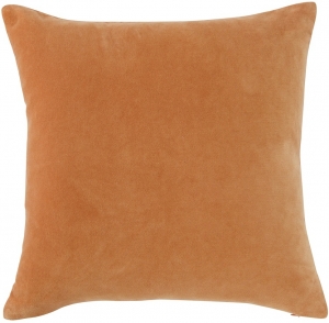 Чехол на подушку из хлопкового бархата Essential 45X45 CM коричневого цвета