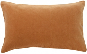 Чехол на подушку из хлопкового бархата Essential 30X50 CM коричневого цвета
