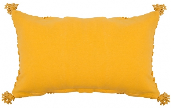 Чехол на подушку макраме Ethnic 35X60 CM горчичного цвета 3