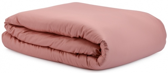 Комплект постельного белья из сатина Essential 150X200 CM тёмно-розового цвета 2