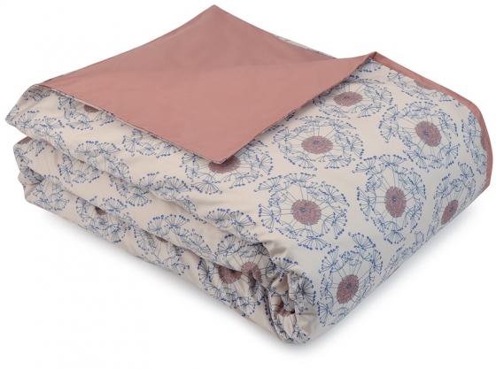 Комплект двуспальный из сатина Prairie тёмно-розового цвета 3