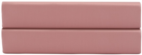 Простыня на резинке из сатина Essential 180X200X30 CM тёмно-розового цвета 1