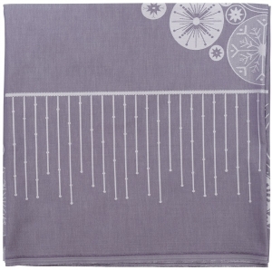 Скатерть из хлопка New year essential 180X180 CM  фиолетово-серого цвета
