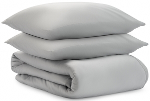 Комплект постельного белья из умягченного сатина Essential 200X220 CM серого цвета