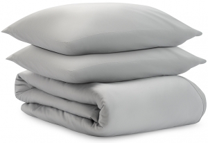 Комплект постельного белья из умягченного сатина Essential 150X200 CM серого цвета