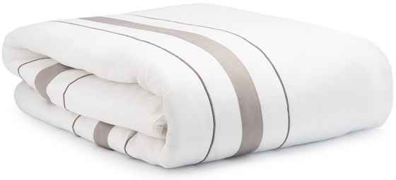 Комплект постельного белья из сатина Essential 200X220 CM белого цвета 2