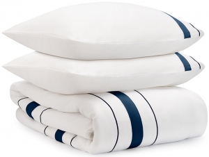 Комплект постельного белья из сатина Essential 150X200 CM белого цвета