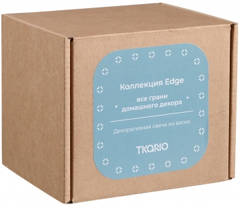 Свеча декоративная Edge 9X9X11 CM бирюзового цвета