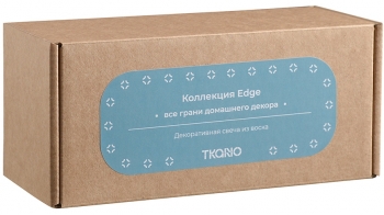 Свеча декоративная Edge 6X6X17 CM бирюзового цвета
