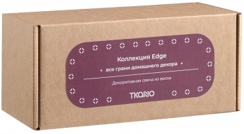 Свеча декоративная Edge 6X6X17 CM бордового цвета