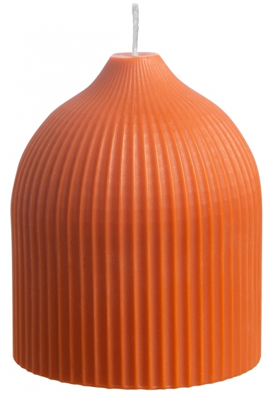 Свеча декоративная Edge 9X9X11 CM оранжевого цвета 1