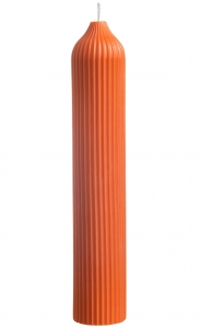 Свеча декоративная Edge 5X5X26 CM оранжевого цвета