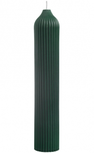 Свеча декоративная Edge 5X5X26 CM тёмно-зеленого цвета