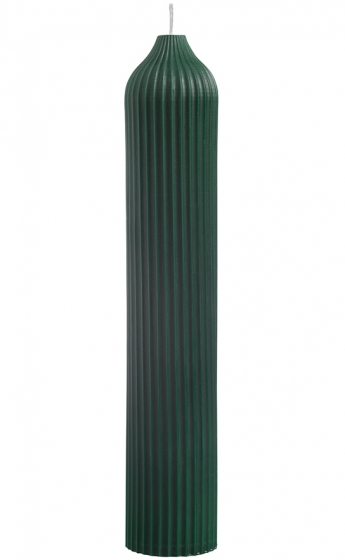 Свеча декоративная Edge 5X5X26 CM тёмно-зеленого цвета 1
