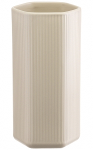 Ваза Edge 14X14X27 CM кремового цвета