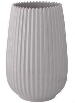Ваза Edge 14X14X21 CM тёмно-серого цвета