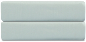 Простыня на резинке из сатина Essential 200X200X30 CM голубого цвета