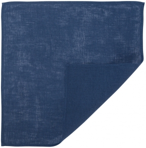 Салфетка сервировочная из стираного льна Essential 45X45 CM синего цвета