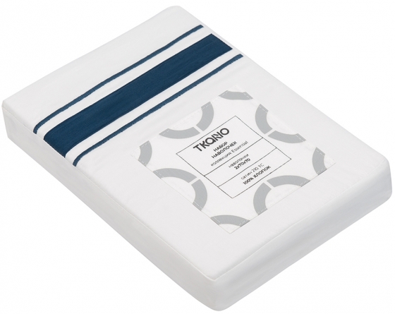 Набор наволочек из сатина Essential 70X70 / 70X70X CM белого цвета 4