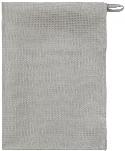 Набор из двух вафельных полотенец изо льна Essential 50X70 CM серого цвета