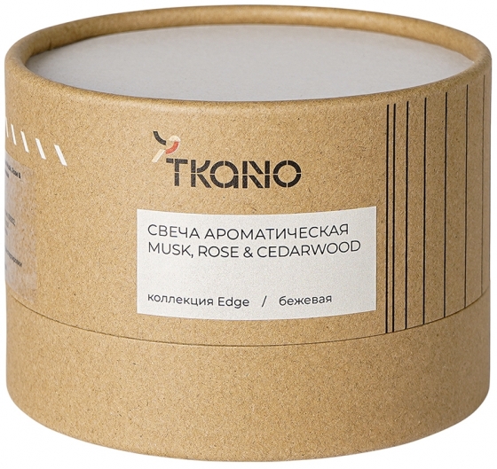 Свеча ароматическая Musk Rose&Cedarwood Edge 8X8X6 CM 4