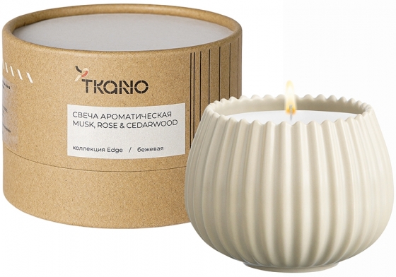 Свеча ароматическая Musk Rose&Cedarwood Edge 8X8X6 CM 1